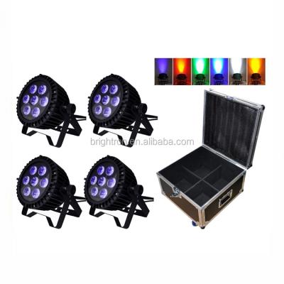 China Warm led LANDSCAPE disco light dmx mini 7*18w waterproof 6 in 1 led par light led par 56 stage lighting for sale