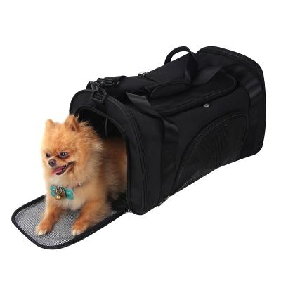 China Amazon Hot Selling Diy Portable Collapsible Breathable Cages Carriers Canvas For Travel Small And Medium Pets Outdoor Breathable for sale