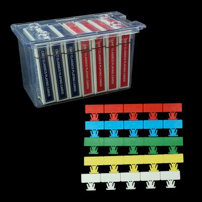 China Transparent Acrylic 8 Deck Poker Card Holder Box Casino Games Accessory with Cover for Storage Game Cards for Casino Club for sale