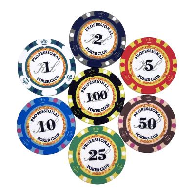 China 10g EPT Chips Set 39mm Poker Chips Wholesale 39mm Eco-friendly Custom Ceramic Poker Factory for sale