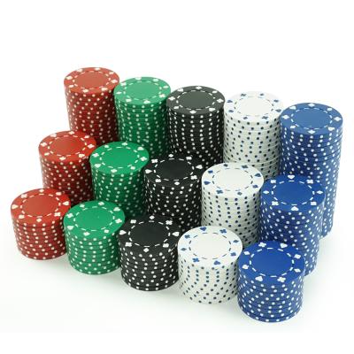 China Hot Selling Custom Plastic Plastic Poker Chips White PP Dies 40 Mm Multi Color Chips Eco - Friendly for sale