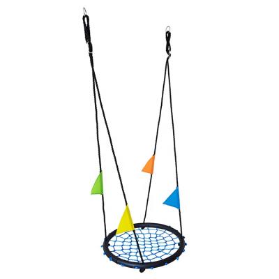 China Modern 24 INCH Round Therapy Net Swing Seat With Cocking Rope For Kids for sale