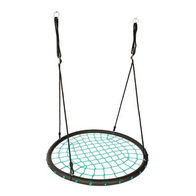 China Modern Round Net Patio 100cm Swing With Adjustable PE Hanging Ropes For Kids for sale