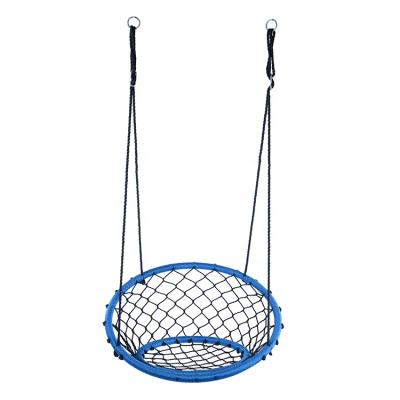 China Modern Heavy Duty Metal Web Swing Chair For Outdoor Garden Use for sale