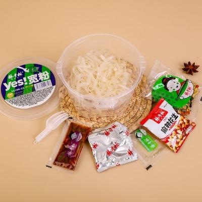 China 138g Flat Vermicelli With Peanut Zero Spicy Instant Vermicelli for sale