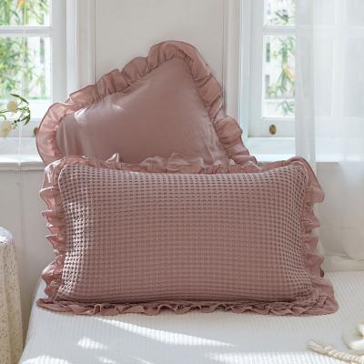 China PORTABLE Pillow Cover Woven Rectangle Throw Cushion Cover Lace Neutral Pillow Collection Cotton Decorative Pillowcases for sale