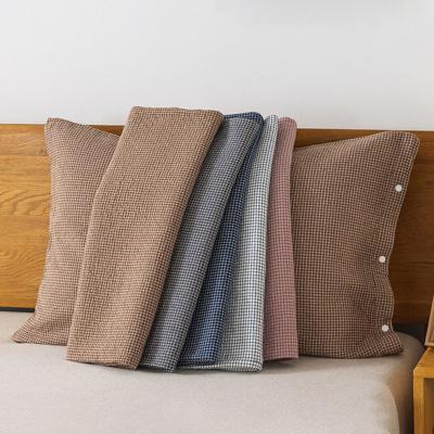 China Wholesale Simple 100 Folded Cotton Tile Blanket Multi-colors Blanket Home Cushion Cover for sale