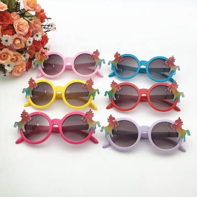 China 3-9 Years Old Kids Colorful Kids Party Gifts Fashion Unicorn Birthday Party Sunglasses Unicorn Party Supplies UV400 (3-9 Years) for sale