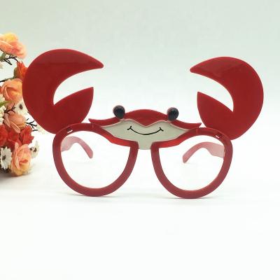 China Funny Hawaiian Unisex Party Favors Beach Party Favors Foldable Crab Style Ornaments Costume Glass Party Festive Supplies for sale