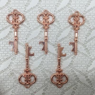 China Wholesale Wedding Gift 1000pcs/lot FBA Wedding Favors Party Gifts DIY Metal Vintage Crown Design Key Bottle Opener for sale