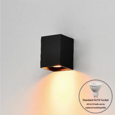 China How Morden Modern Bright Aluminum Bedside Gu10 Indoor Led Wall Light Fixture Decoration Lamps Headboard Reading Lamp for sale