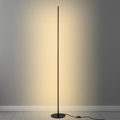 China DIY/Easy to disassemble and assemble china to manufacture how hot sale modern black aluminum light corner led floor lamp bright lamps 20w living room for sale