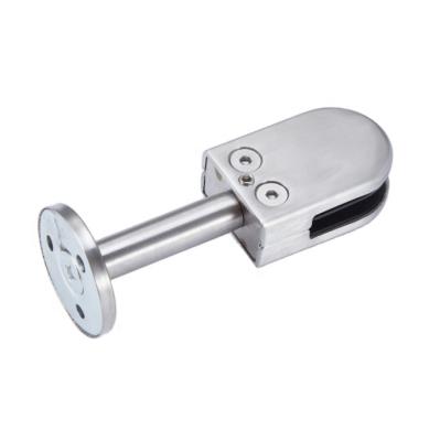 China Modern High Quality 304 Stainless Steel Railing Flange, Swimming Pool Glass Fence Railing Spigot For Glass for sale