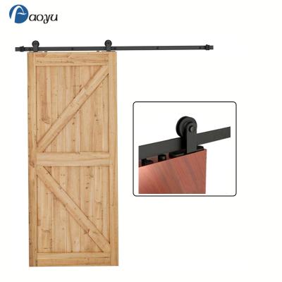 China modern american style modern sliding barn door hardware with single track for wood doors for sale