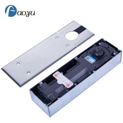 China Switching For 500000 Times Hydraulic Heavy Duty Floor Spring Door Closer , Frameless Glass Door Closer Double Cylinder Floor Spring for sale