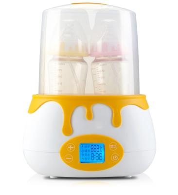 China Mutifunctional LCD Display Constant Temperature Double Bottle Warmer And Sterilizer With Egg Boiler for sale