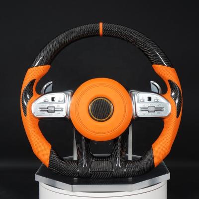 China Suitable Movement Mercedes Benz AMG Steering Wheel, New CLA CGL GLE Carbon Fiber A-Class B-Class A-Class Steering Wheel for sale