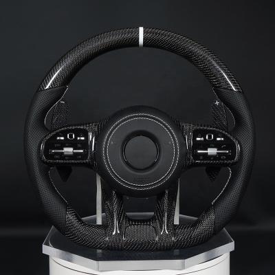 China Motion Fit For Benz C200 C260 C300 C180 C43 C63 W205 W204 W212 C Class Model Old To New Carbon Fiber Steering Wheel for sale