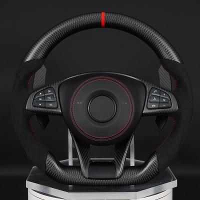 China 2018 C63AMG motion carbon fiber steering wheel modified W204/205/old c class and new AMG 205 steering wheel for sale