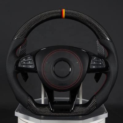 China Suitable motion Mercedes Benz e-class, modified g-class, c-class, S-GLC, GLE, and new AMG carbon fiber sports steering wheel for sale