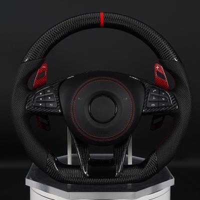 China Professional custom motion carbon fiber steering wheel perforated leather for mercedes benz gl class w222 w463 for sale