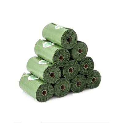 China Sustainable High Quality Wholesale Biodegradable Pet Waste Poop Pick Up Trash Bag Roll for sale