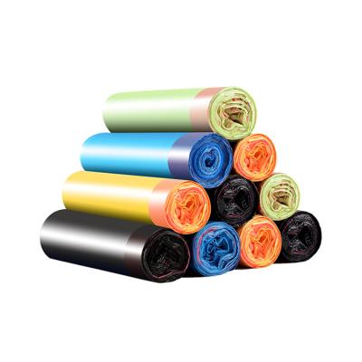 China Manufacturer Supplier Environmental Protection Household Use Disposable Roll Garbage Bag With Suction String for sale