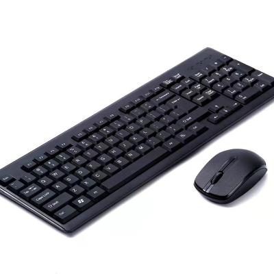 China Manufacturer Ultra Thin Hot Sale RF-8011 104 Key 1000Dpi Keyboard Mouse USB Wireless Receiver Set 2.4 GHz Wireless Compact Set for sale