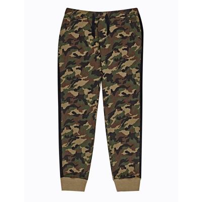 China Anti-Wrinkle Jogger Fitted Pants Side Stripe Fullover Camouflage Printed Women Sport Tracksuit for sale