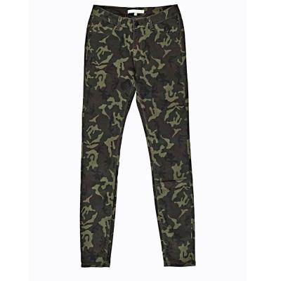 China Anti-wrinkle Front And Rear Pocket Skinny Basic Pants Camouflage Pants For Women for sale