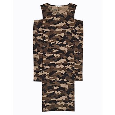 China Anti-Wrinkle Chill To Bodycon Fullover Camouflage Printed Women Clothing Dresses for sale