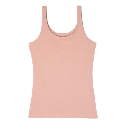 China Custom Logo Solid Color Plain Basic White Anti Pilling Sports Women Gym Tank Top for sale