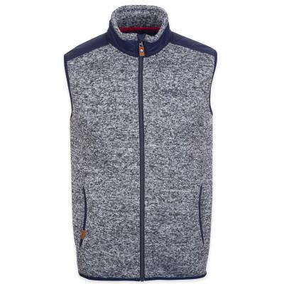 China Anti-pilling Woven Fabric Shoulder And Collar Full Zipper Mens Sleeveless Vests for sale