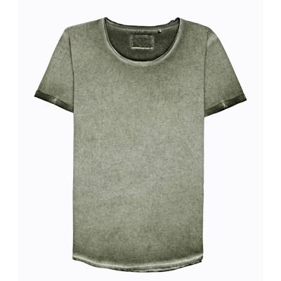 China OEM Factory Anti-pilling Solid 100% Cotton Tank Top Garment Dyed Mens T-shirts for sale