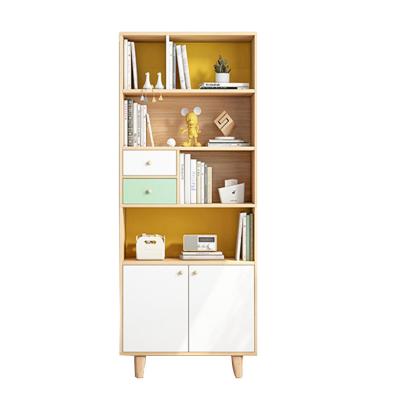 China Convertible Hot Sales Free Sample Smooth Minimalist Wooden Bookshelf Bookcase for sale