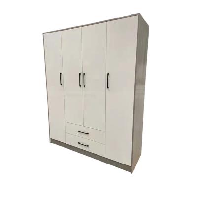 China Other 2020 Hot Selling Cheapest Modern Wardrobe Single Melamine Wood Doors 3 4 Door Clothes Wardrobe Closet for sale