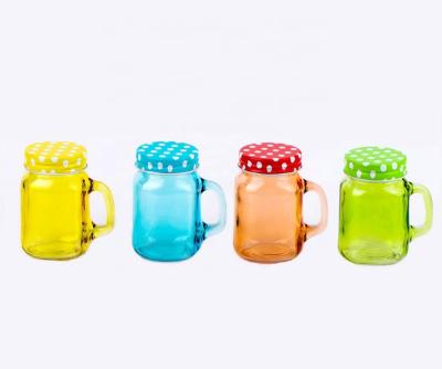 China Freshness Preservation 120ml Small Screw Metal Lid Mason Jar Glass Spice Shaker With Handle (TW762PT) for sale