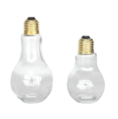 China TW51,52 Bulb Shape Spice Jar Glass Salt And Pepper Shaker With Screw Metal Hole Lid for sale