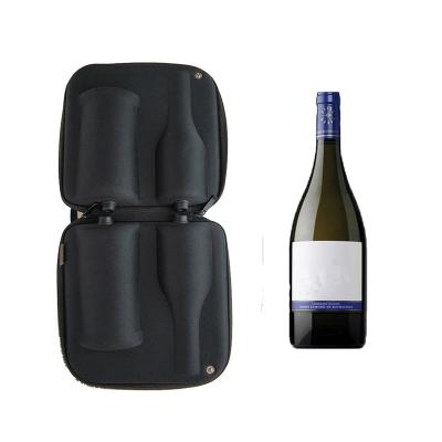 China Wicking Viable Shockproof Wrap Bottle Wine Carrying Tool Suitcase for sale