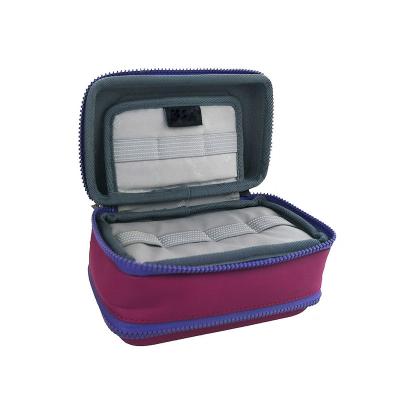 China Portable Fashion Carrying Cosmetic Case Portable Pink Tool Suitcase for sale