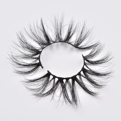 China Best Quality Flexible Custom Length 25mm Mink Lashes False 3 D Mink Eyelashes Siberian Mink Eyelashes Lashes Wholesale Seller for sale