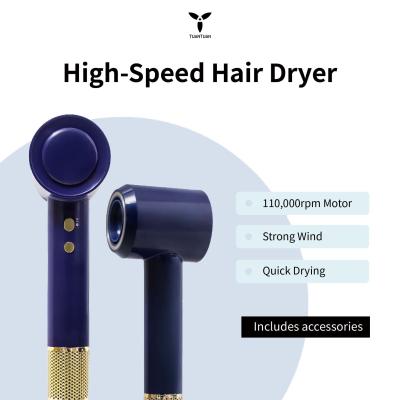 China 110,000rpm High Speed negative ion quick-drying Hair Dryer with 3 Heat Settings for sale