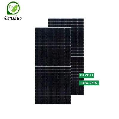 China Full Solar System Technology Wholesale Price Home Commercial Black Solar Panel 665w 700w Mini Solar Panel for sale