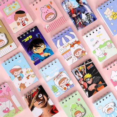 China Japanese Custom Reused Mini Pink Spiral Notepad With Loose Leaf Office Tablet School Kids Memo Pad Japanese Customized Bulk Logo for sale