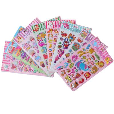 China Waterproof+Eco-friendly SEDEX 4P Nice Factory Soft Design PVC 3D Bubble Sticker Puffy Bubble Stickers for sale