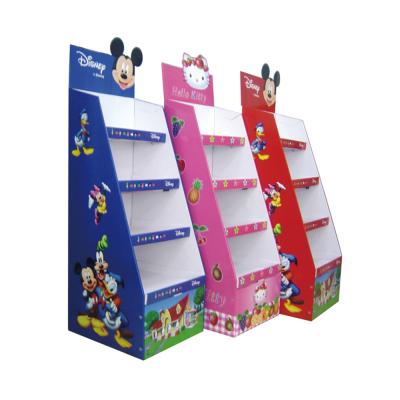 China Advertising Shop Supermarket Store Display Rack Floor Display Unit Customized Professional Engraving Printing Clipping Standing Customized Color for sale