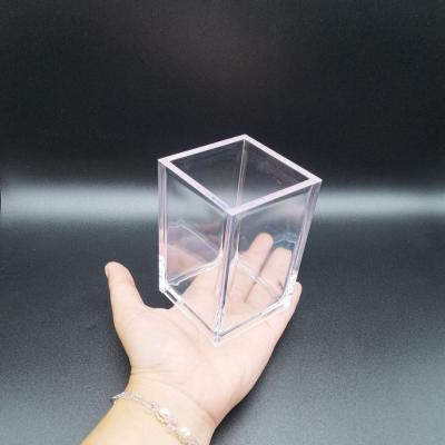 China Stationery/Cosmetics/Plastic Clear Acrylic Office Pencil Holder Variable Storage Place Holder Custom Stylish Gossy Office Place for sale