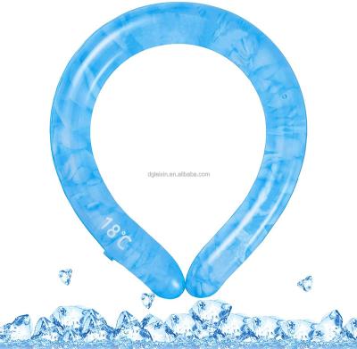 China Hot Selling Eco-friendly Summer Dissipation Wearable Neck Tube Neck Ice Pack Cooling Wrap for sale