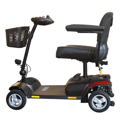 China 4 Wheels Unisex Mobility Scooters For Elderly Solid All Terrain Electric Wheelchair Device Heavy Duty Powered Electric Scooter for sale