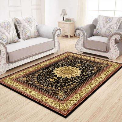 China Europe modern polyester heat transfer printed rugs for living room persian carpet for sale